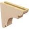 Ekena Millwork 3"W x 12"D x 12"H Thin New Brighton Rough Cedar Woodgrain TimberThane Corbel, Primed Tan CORUR03X12X12NEBRCPR - alternate 4